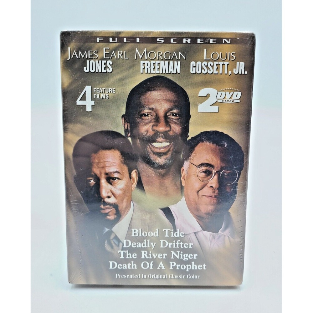 4 Feature Films James Earl Jones Morgan Freeman Blood Tide‎ 2 DVD Set Brand New